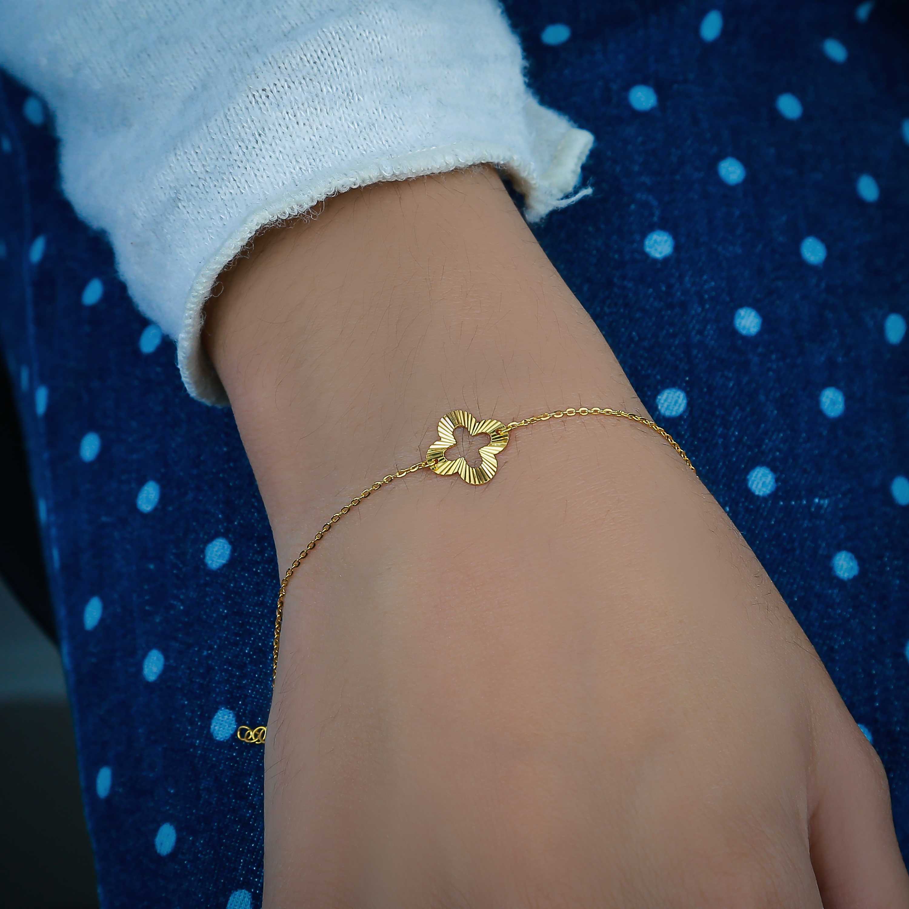 21 karat gold bracelet, Turkish made - (H-0853)